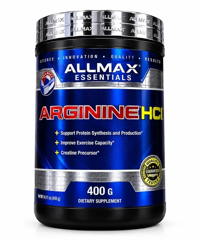 ALLMAX Essentials Arginine HCl, 400 g — Unflavoured