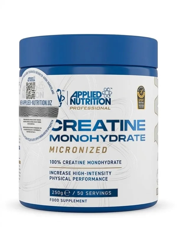 Applied Nutrition 100% Micronized Creatine Monohydrate, 250 g — Unflavored